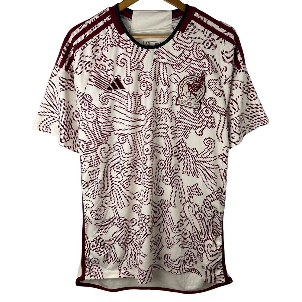 Adidas Mexico Womens Sz 2XL Jersey Shirt Slim AeroReady 2022 World Cup Futbol